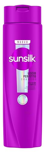 Sunsilk, Shampoo Liscio Perfetto, Shampoo per Capelli Lisci e Disciplinati, Formula Arricchita con Liss-Align Complex con Biotina, Olio di Argan e Vitamina C, 250ml