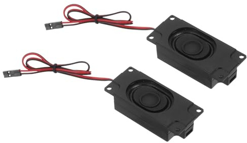 sourcing map 2Pcs 3Watt 8Ohm Single Mini Speaker Full-Range Mobile Portable Advertising Machine Speaker with Pre-attached 2.54mm Terminal Wire Connector Interface for Small Electronic Projects