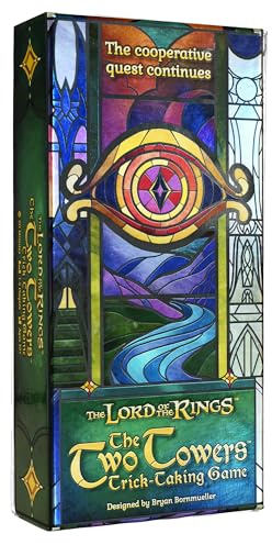 Asmodee The Lord of The Rings The Two Towers Trick-Taking Game - A Cooperative Card Adventure! Strategy Game for Kids & Adults, Ages 10+, 1-4 Players, 20 Minute Playtime