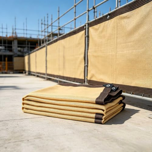 Malla Sombra Exterior 250 x 400 cm con Ojales 85% de Tasa de Sombreado Toldo Vela de Sombra Transpirable, Resistencia Desgarro para Flores, Patio, Balcón, Plantas, Gallinero, Amarillo