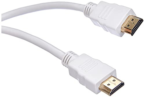 PremiumCord Cavo HDMI 4K Ad Alta velocità M/M, 10,2 Gbps con Ethernet, Compatibile Video 4K@30Hz, Full HD 1080p, Deep Color, 3D, Arc, HDR, Dolby TrueHD, Connettori Placcati Oro, Bianco, 1,5 m
