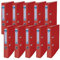 DONAU Master Ordner Schmal 10er Pack FSC/DIN A4 / 5 cm / 10 Stück/Rot/Kunststoffbezug PP/Carton Papier Schlitzordner Büroordner Aktenordner Ringordner/Grünen Punkt
