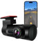 Dash CAM Frontal 1080P, Mini Cámara de Coche, con Cable de Carga para Coche, WDR, Apertura F1.8, Visión Nocturna, Diseño Ultra-Compacto, Gran Angular 130°, Sensor G, Grabación en Bucle