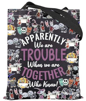 TGBJE Nightmare Character Inspired Tote Bag Lock Shock and Barrel Gift Horror Movie Fans Gifts Spooky Season Shoulder Bag (Nightmare apparently tote)
