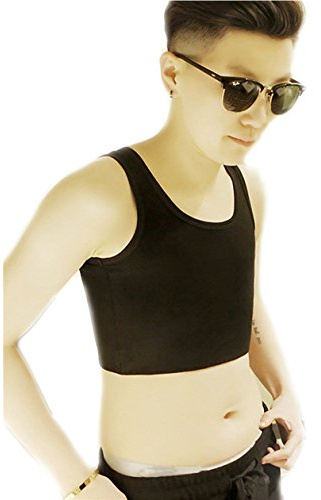 BaronHong Tomboy Trans lesbisk bröstpärm plus size korsett kort linne starkare elastiskt band
