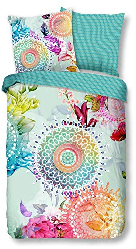 Traumschloss Comfort Flanell Bettwäsche »Acadia«, farbenfrohe Mandalas, 135x200 & 80x80, 100% Baumwolle, wärmend & kuschelig, Wendebettwäsche-Set mit Reißverschluss bestehend aus Kissen und Bettbezug