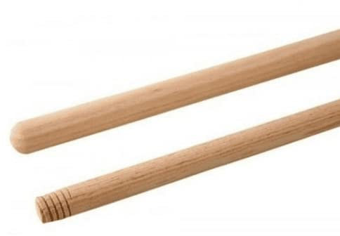 CABLEPELADO Palo universal madera cepillo barrer fregona | Palo Extensible de Metal | Mango de Madera para escoba | Sujeción de rosca | Robusto y resistente | Limpieza hogar | Madera | 120 cm