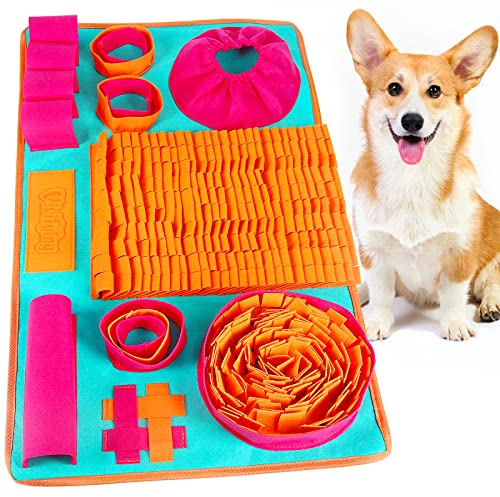 Vivifying Schnüffelmatte für Hunde, Interaktive Hundespielzeug für Langeweile und geistige Stimulation, Schnüffelteppich für Hunde Groß fördert natürliche Futtersuche und langsames Fressen