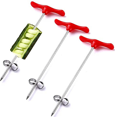 Aieraczy 3 Pezzi Taglierina per Patate a Spirale, Torre di Patate Cutter, Taglia Patate Spirale, Patata a Spirale Cutter Patata Affettatrice Tornado per Frutta Verdura Campeggio Feste