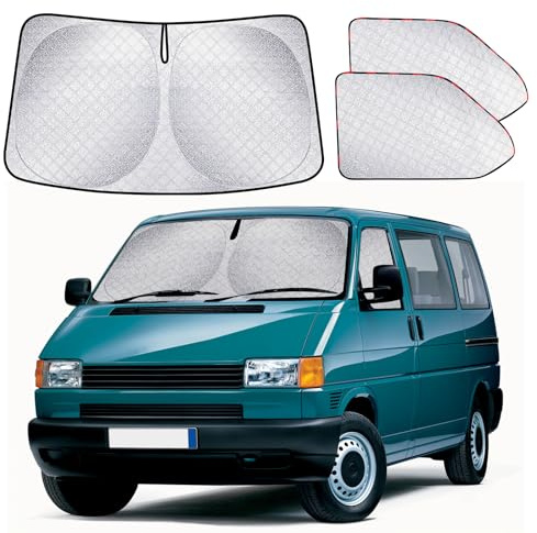 ZATOOTO Windscreen Sun Shade for VW T4, Magnetic Thermal Window Covers | Internal, Thickened, UV Protection, Privacy Shade, Easy to Install, Foldable, Ideal for Van Camping