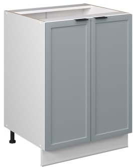 Vicco Küchenschränke Fame-Line, Hellblau-grau, 60 cm ohne Arbeitsplatte