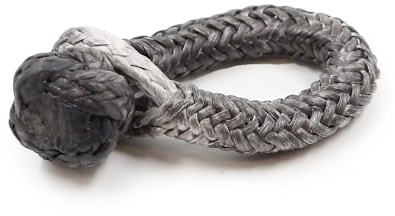 GOLDEN COCK UHMWPE D-Ring Anchor Soft Shackles, High Breaking Strength, 2X Stronger Than Steel, Heavy Duty Marine Rigging for Sailing, Boating & Yacht, 5.5” Length, 1/6” Rope (4mm), 1/4” Body (7mm)
