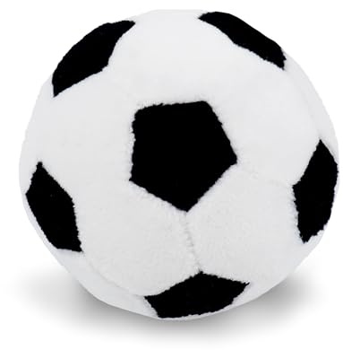Lullaberry My First Soccer Ball - Peluche a sonaglio per bambini, 8 cm, morbido e sicuro per bambini e bambine
