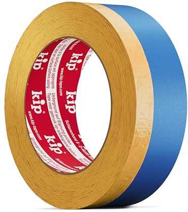 kip 367 Multi-Tape - Cinta adhesiva 2 en 1 Washi-Tec y cinta de tela para enmascarar, proteger y enyesar 36 mm/24 mm x 25 m | Cinta adhesiva y cinta de limpieza para pintura de pared, masilla