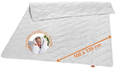 sleepling Barnfilt, sommarfilt, 100 x 135 cm, vild sidenfilt, sommarfilt, lätt barn, 100 x 135 cm, överkast, överdrag av 100 % bomull, tillverkad i Tyskland, Oeko-Tex, tvättbar