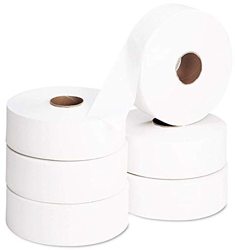LPM - 6 Rouleaux Papier Toilette Maxi Jumbo - 350 Metres - 2 Plis - 8,8 x 25 cm