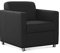 CAVADORE Corianne Sessel, mit Federkern, Ledersessel Design, 78 x 80 x 83, Echtleder: schwarz