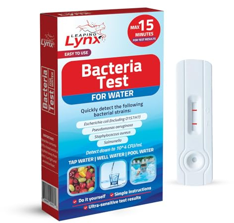 Coliforme-Bakterien-Wassertest-Set für E. coli, Salmonellen, Legionellen und andere Stämme – einfache, schnelle und genaue Tests für Brunnen- und Leitungswasser