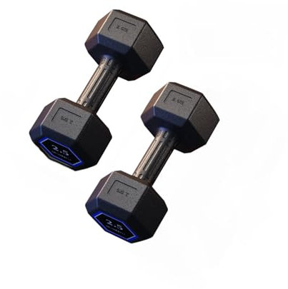 MAGIC SELECT Set Mit 2 Hanteln 2,5 Kg, PVC Und Sandeisen, Gewichte Für Das Fitnessstudio, rutschfeste Hanteln, Ideal Für Krafttraining Und Heim-Fitnessstudio, Ergonomische Fitnessgewichte.