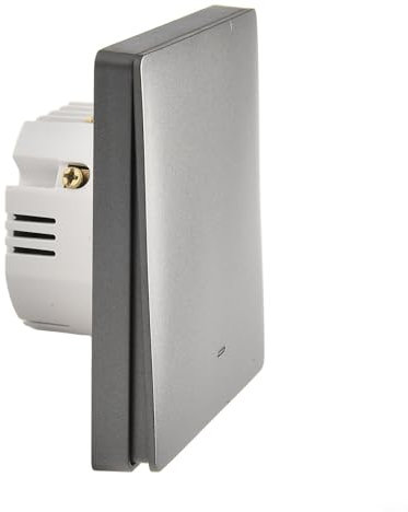 HpLive Smart Funk Lichtschalter ohne,Intelligenter für ZigBee Lichtschalter Ohne Neutralleiter für Tuya Smart Home, für Alexa und für Google Home(1 on gray)