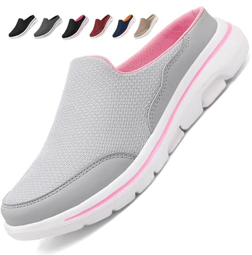 Acfoda Mules et Sabots Homme Femme Respirants Confortables D'Été Chaussures de Jardin Antidérapantes Légère Sandales Clogs Orthopédiques Intérieur Extérieur 01 Gris 39