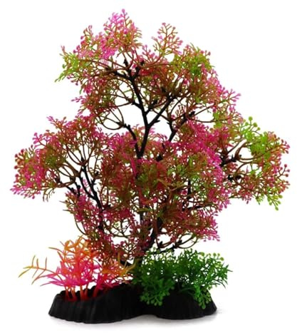 txuzong Plante Aquarium Artificielle, Longue 23 cm Décorations Aquarium, Plantes Hydroponiques de Simulation, avec Base Epaissie, pour Réservoirs de Poissons et Aquariums