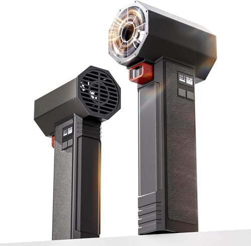 Turbozap Oversize Turbo Dryer Blower, Car Accessories, Max Instantaneous Thrust 1.60KG, 4 Speeds, 64MM Super Big Electric Cordless Air Blower for Leaf, Patio Cleaning, Lawn Care & Car Drying