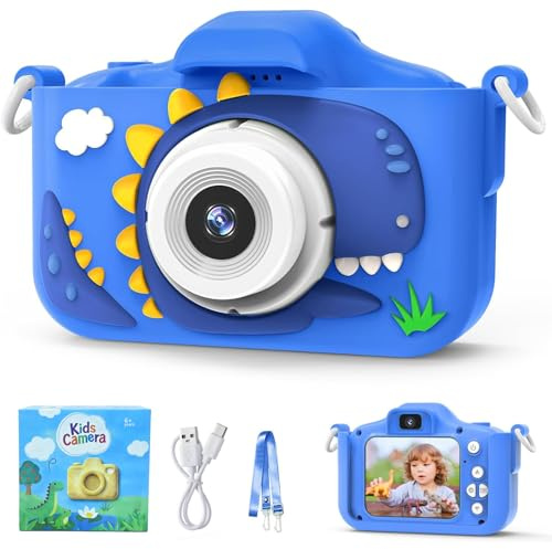 Kids Camera 48MP Dual Lens 1080P Toddler Camera for Children, Digital Video Camcorder Selfie Christmas Birthday Gifts