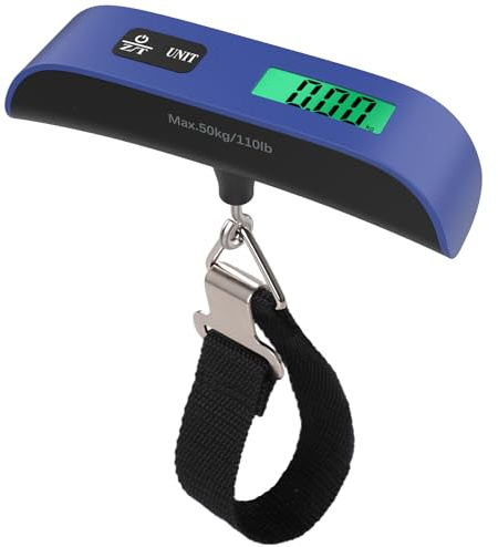GeeRic Digital Balanza Báscula de Equipaje, LCD Portátil Báscula Maletas Viaje MAX 50 kg/110 LB Báscula de Equipaje Colgante Digital portátil para Viajes