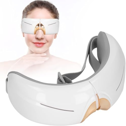 Masseur Oculaire avec Chaleur 42-45°C, 5 Niveaux de Massage