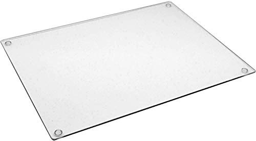 40x60cm Extra Large Completely Clear & Flat Float Glass Worktop Saver Chopping Board for Your Kitchen