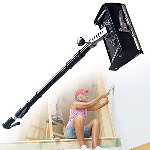 CGLYYDS Trockenbau Kelle,9 Zoll Trockenbau Kelle Drywall Flat Finishing Werkzeuge Eckrolle mit mit 40''-63.8'' Griff Verstellbaren,Flat Finishing Werkzeuge,8