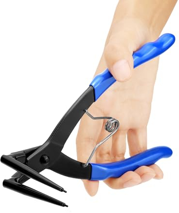 QWORK® alicates circlip, alicates de punta doblada, doblados a 90 grados, para maquinaria, mantenimiento de automóviles