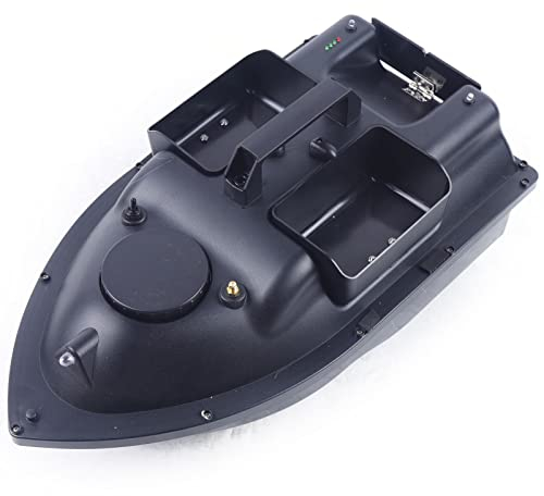 Brride 500M Kabellos Futterboot Angelköderboot, Baitboat mit Ferngesteuertes Nachtsichtlicht, Köderboot Bausatz mit 3 Köderbehältern, 2 Stunden Fahrzeit Ferngesteuertes Boot zum Angeln