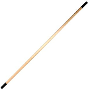 Homéa, Besenstiel aus Naturholz, feste Spitze, 120 cm, Durchmesser 22 mm