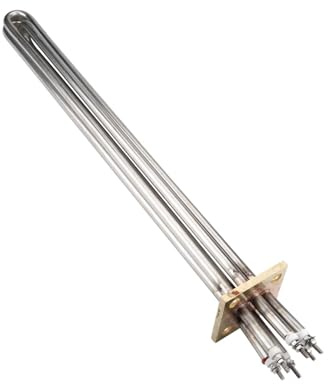 LIUCH Elementi riscaldanti a testa quadrata in ottone da 65x65 mm, tubo riscaldante elettrico Foursquare, tubo riscaldante, parti elettriche