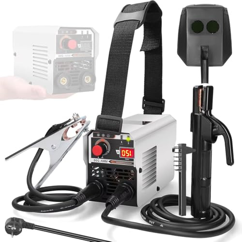MIG MMA MAG TIG Welding Machine, 4-in-1 Portable Electric Welder, 10A Current, Digital LCD Display, IGBT Inverter, Versatile Welding Equipment