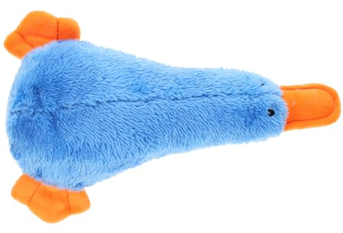 GLEAVI Giocattolo da Mordere per Cani in Peluche Blu Squeaker Incorporato Giocattolo Interattivo per Cuccioli per Alleviare lo Stress e Promuovere la Crescita Sana