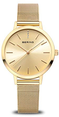 BERING Damen Uhr Quarz Movement - Classic Collection mit Edelstahl und Saphirglas 13434-333 - 3 ATM