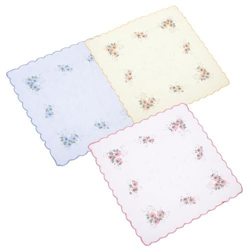 GALPADA 12 Stück Damen-taschentücher Aus Baumwolle – Blumendrucke Weich Und Atmungsaktiv Perfekt Für Frauen Vintage-blumendesign
