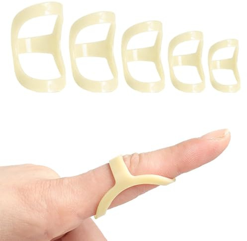 JEYORZY 5pzs Férula Dedo Para Dedo En Gatillo Cómoda, Soporte para Pulgar Para Soporte y Protección De La Artritis Dedo En Gatillo,Dedo En Gatillo (6,7,8,9,10)