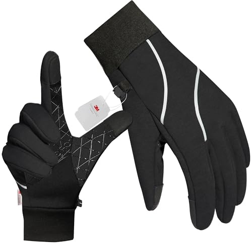 Origem Guanti Termici Invernali Bambino con 3M Thinsulate, Guanti Bici Moto Touchscreen Impermeabile Antivento Antiscivolo per Ragazzo Ragazza 4-14 anni Calcio Portiere Ciclismo Corsa Sci