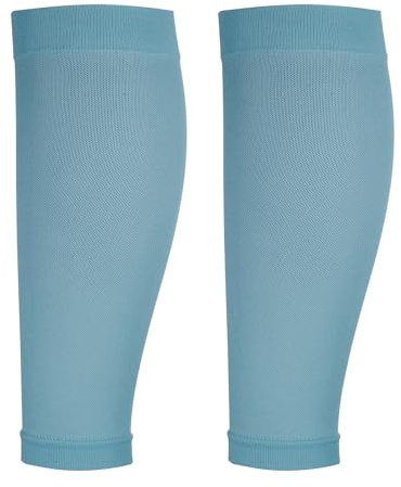 PATIKIL Calf Compression Sleeves, Leg Compression Elastic Sleeve Calf Brace Support for Men& Women, M& Blue& Spandex-Fitting For(Running Shin Splint Cycling Travel Relieve Leg Pain)