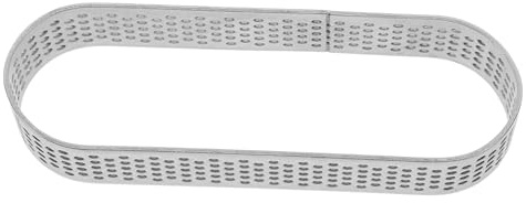 TOYZFRIENDY Oval Stainless Steel Tartlet Mold with Venting Non-Leakage Cake Ring Mould for Mousse Fruit Quiche Baking Easy Release and Cleaning