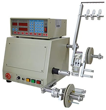 XIVUIFOI New Computer C Automatic Coil Winder Winding Machine CNC Manual 0.03-1.2mm Copper Hand Wire Coil Winding DIY