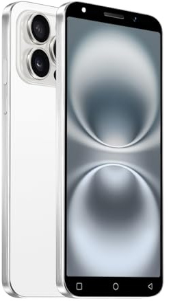 HyRich 4G Teléfono Móviles, Pantalla HD de 5.0 Pulgadas,Android 10.0, 2 GB+16 GB/TF-SD 128 GB, batería Grande de 3500mAh, cámaras Dobles, Tarjetas SIM Dobles, 4G, GPS, WiFi (Hy16P-White)