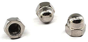 304 Stainless Steel M8 Acorn nut Hex Cap nut hex Head Bolt nut Dome Bolt Protection Cover Pack of 12 pcs