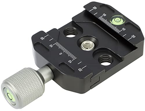 50mm Quick Release Clamp with Arca Swiss Style Plate for Tripod, Universal Ballhead, Quick Change Seat, Monopod Head, Tripod Quick Release Plate