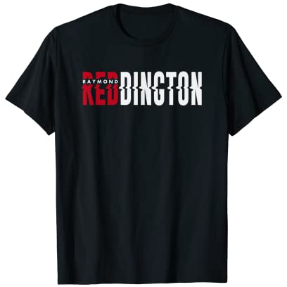 Blacklist-Thema, weißes und rotes Reddington-Logo T-Shirt