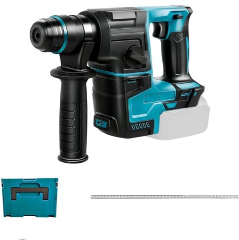 WUDLEP Rotary Hammer Drill, Brushless 24mm Rotary Hammer Compatible with Makita 18V LXT, Batteries and Charger Not Included
